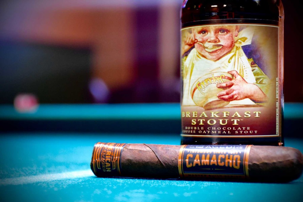 Cigar + Beer Paringins - Camacho, Founders - dirty - dog - cigar - shoppe